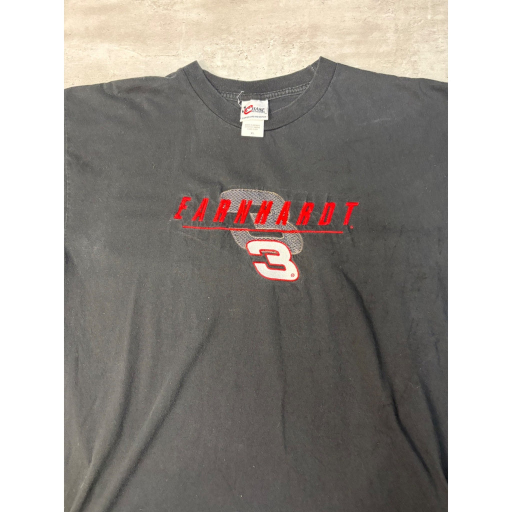 Vintage 90s Dale Earnhardt #3 Nascar Embroidered Spellout Logo T-Shirt Size XL
