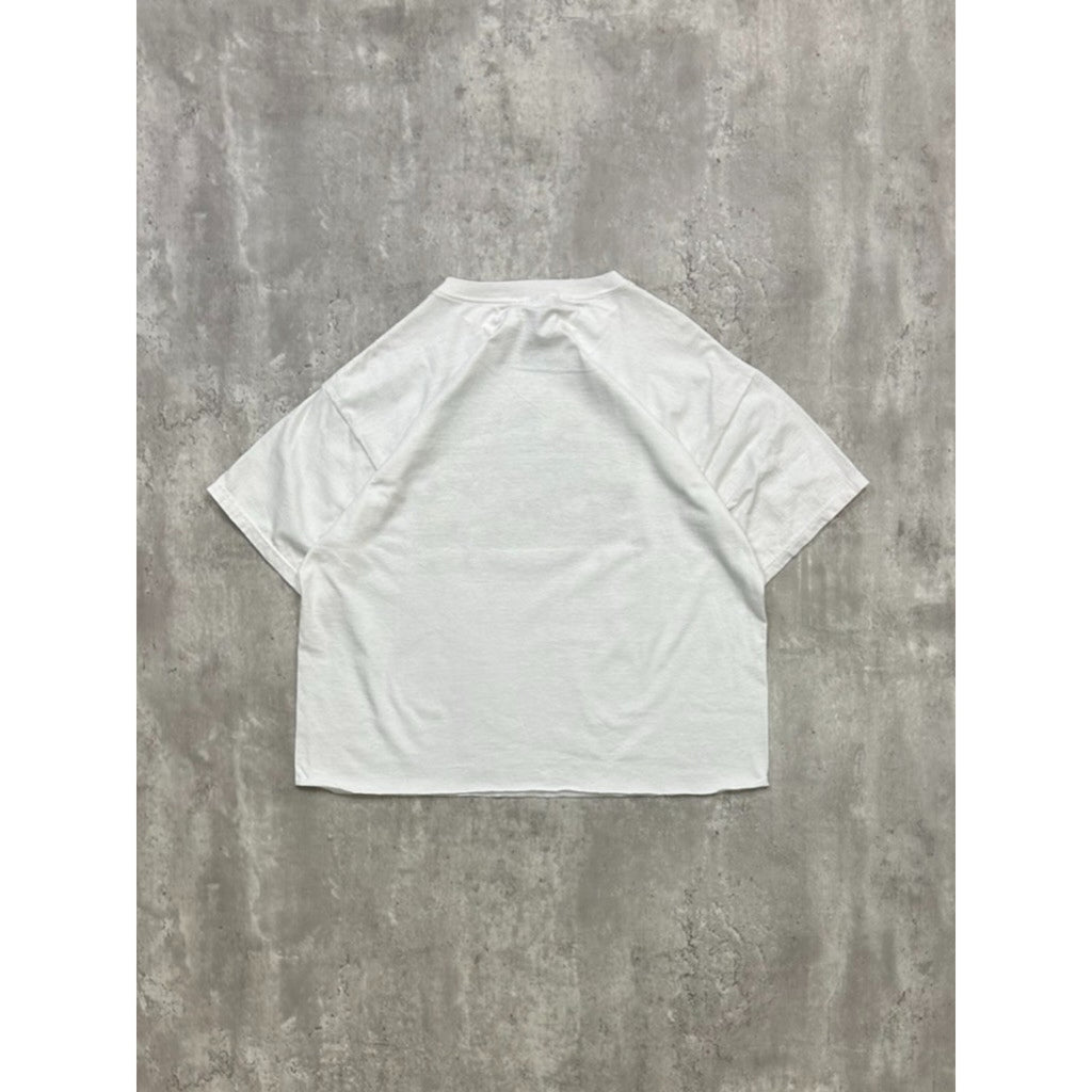 Vintage Millenium 2000 Animal Nature Graphic Cropped T-Shirt Size XL