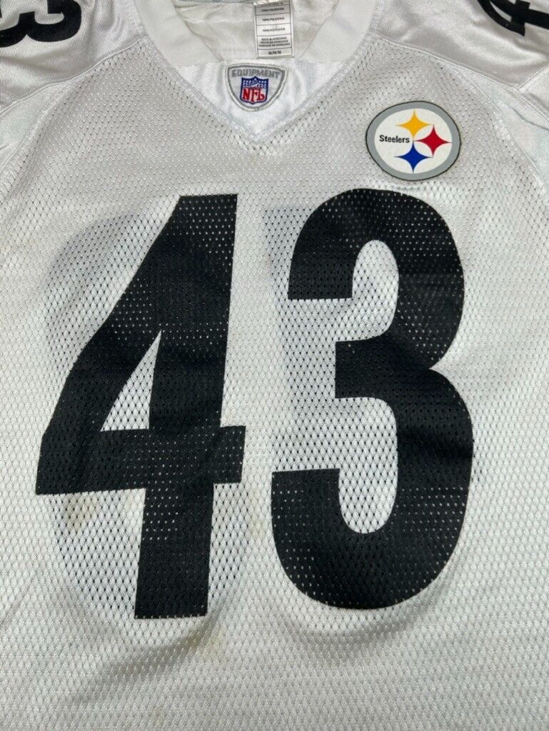 Vintage Troy Polamalu Pittsburgh Steelers NFL Reebok Football Jersey Size Medium