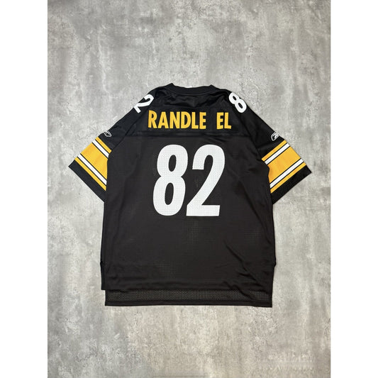 Vintage Antwaan Randle El Pittsburgh Steelers NFL Reebok Jersey Size XL Black