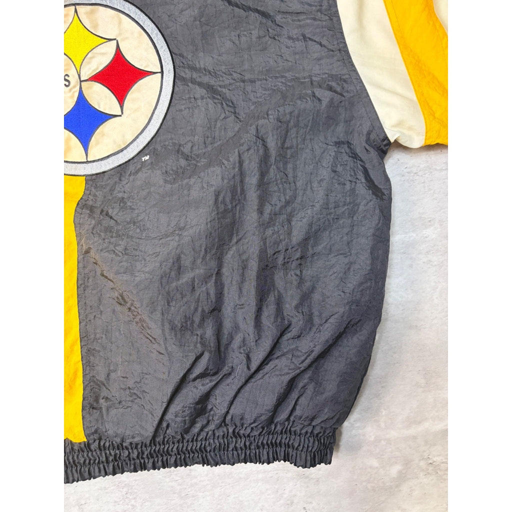 90s Pittsburgh Steelers NFL Insulated Starter Split Back Jacket Size Large