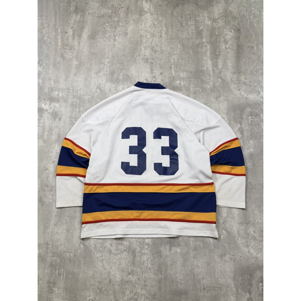Vintage 90s Don Cherry's Canada Dog Graphic Hockey Jersey Size XL