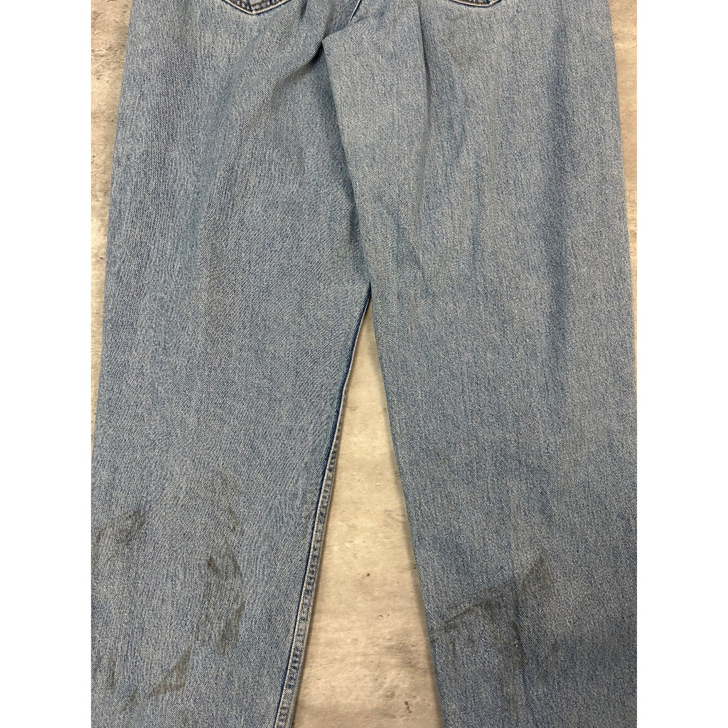 Vintage 90s Levis 560 Red Tab Loose Fit Light Wash Denim Pants Size 31 Blue