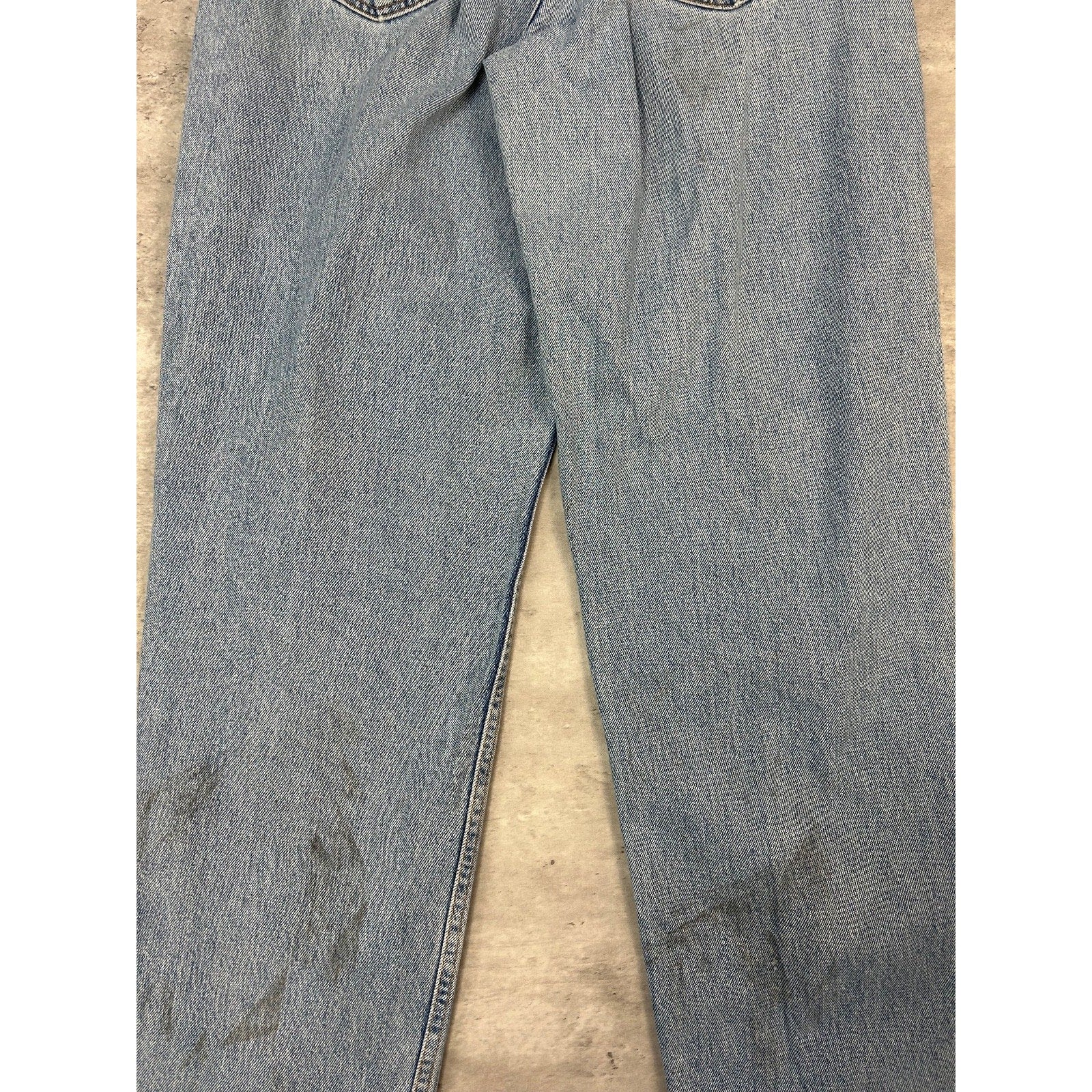 Vintage 90s Levis 560 Red Tab Loose Fit Light Wash Denim Pants Size 31 Blue