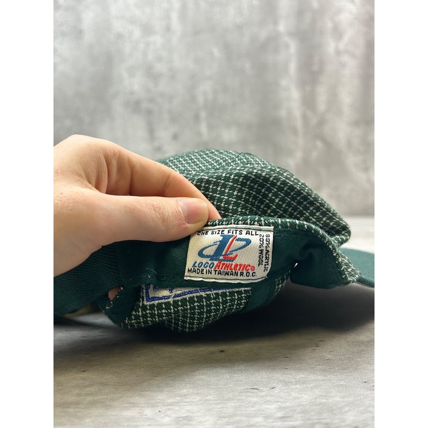 Vintage 90s Green Bay Packers NFL Embroidered Logo Athletics Strapback Hat OSFA