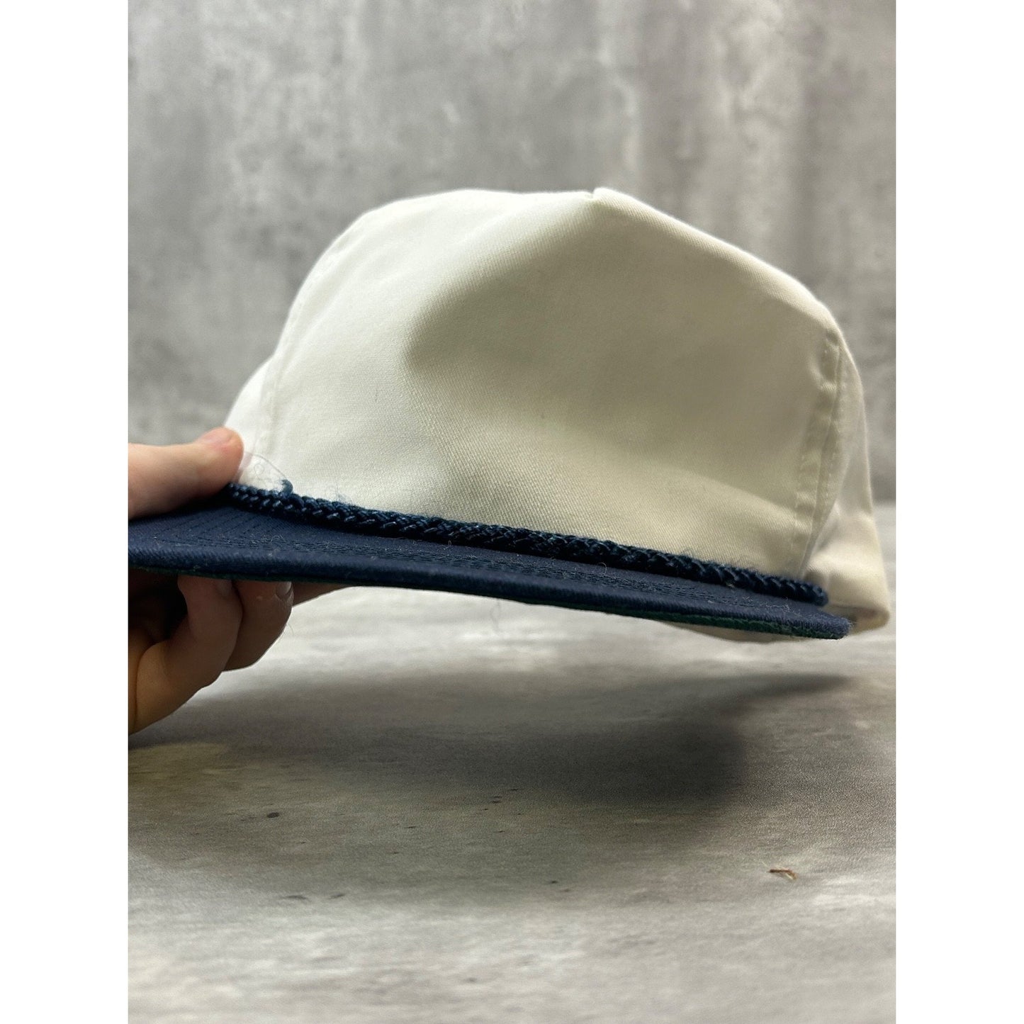 Vintage 90s San Sun Two Tone Blank Snapback Hat OSFA