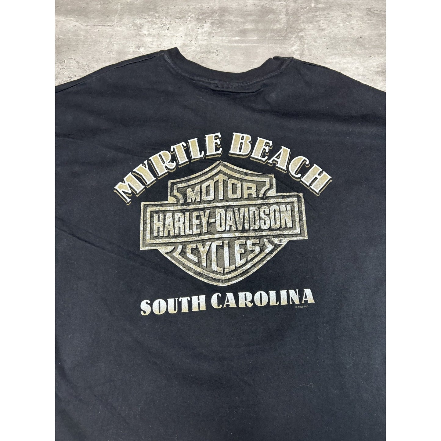 Vintage 1999 Harley Davidson Myrtle Beach Gargoyle Graphic T-Shirt Size XL