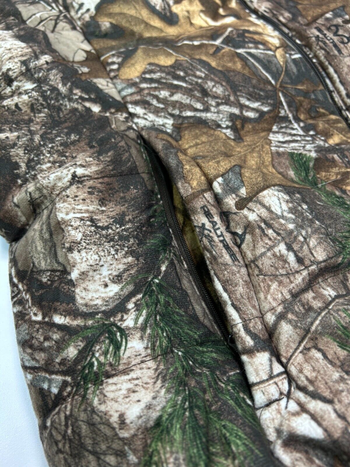 Real Tree Xtra Insulated Hooded Full Zip Camo Hunting Jacket Size Large