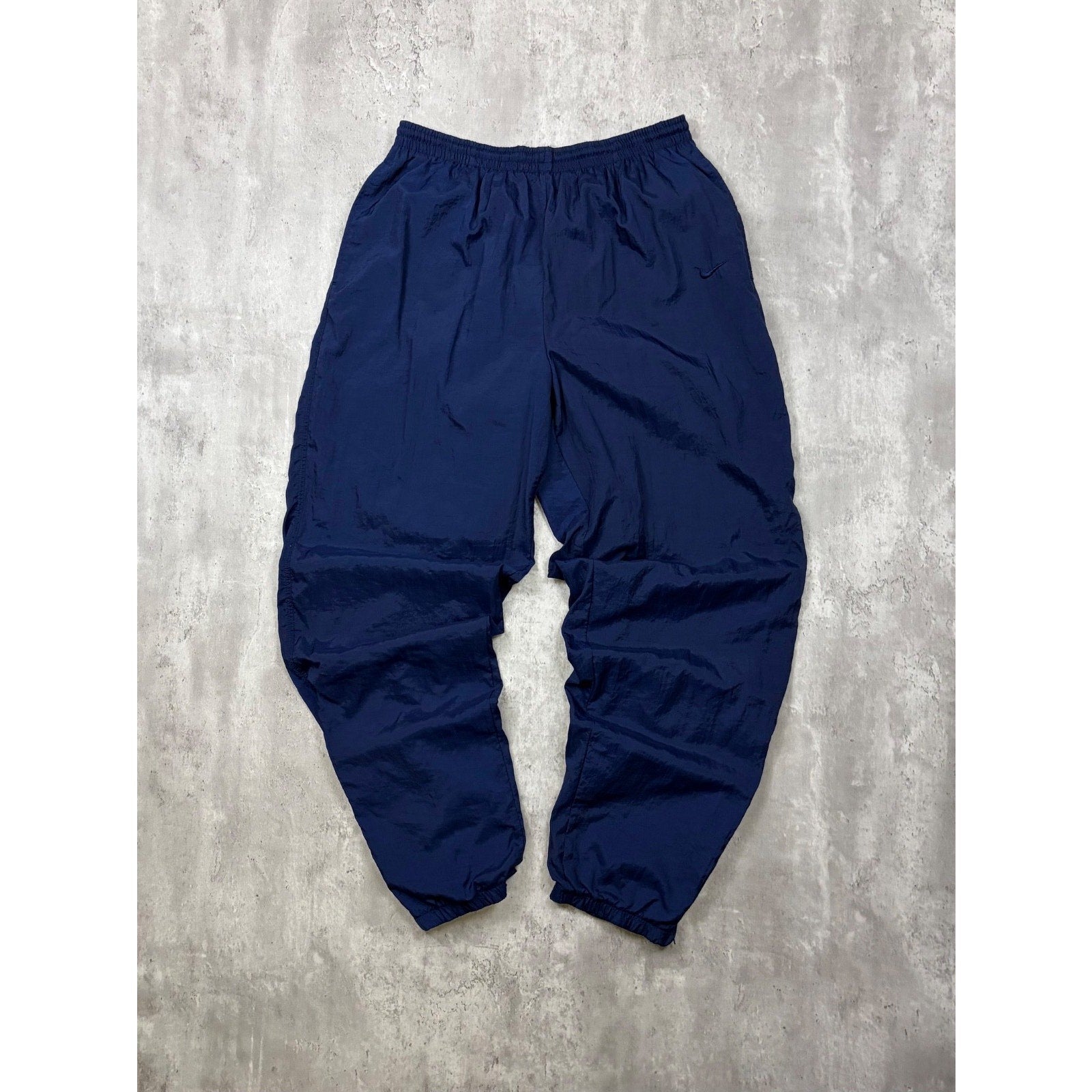 Vintage Nike Tonal Embroidered Swoosh Insulated Nylon Windbreaker Pants Size XL