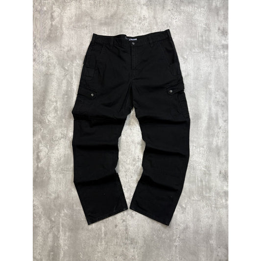 Vintage Carhartt Ripstop Canvas Workwear Cargo Pants Size 38 Black