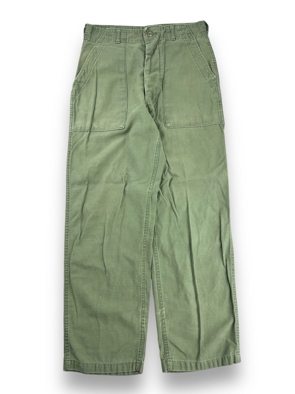 Vintage 80s US Military OG-107 Field Pants Size 30 Green