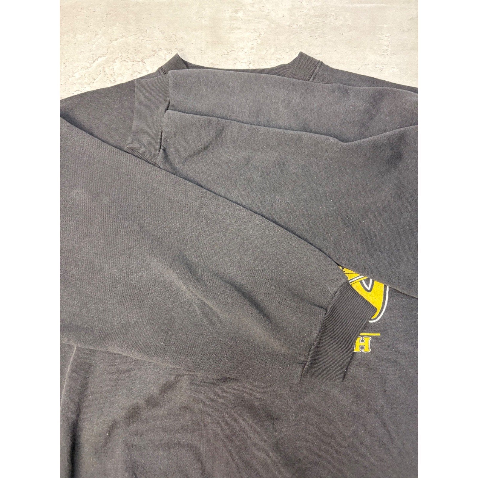 Vintage 90s Pittsburgh Steelers NFL Field Spellout Graphic Sweatshirt Size 2XL