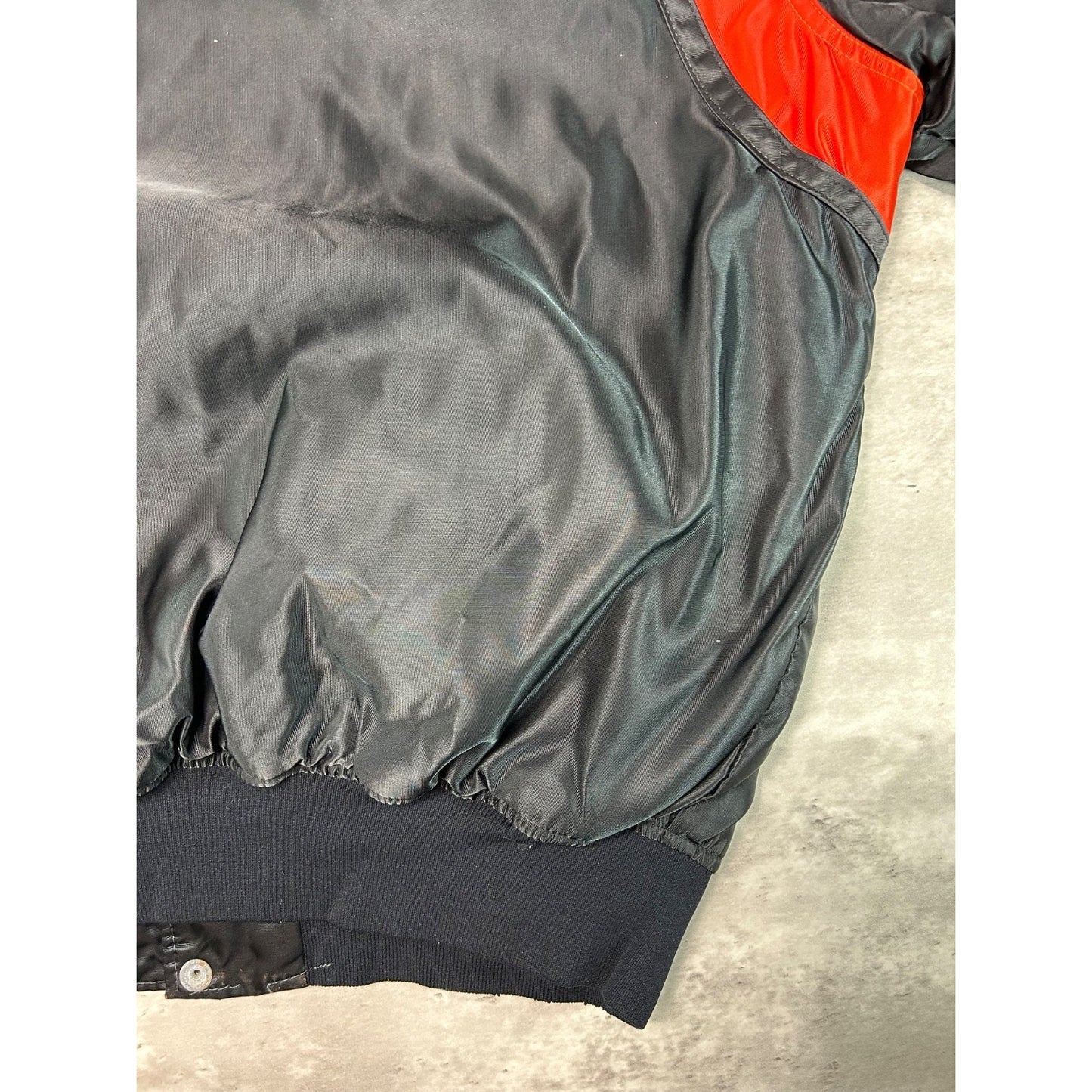 Vintage 90s Cincinnati Bengals NFL Starter Satin Bomber Jacket Size XL