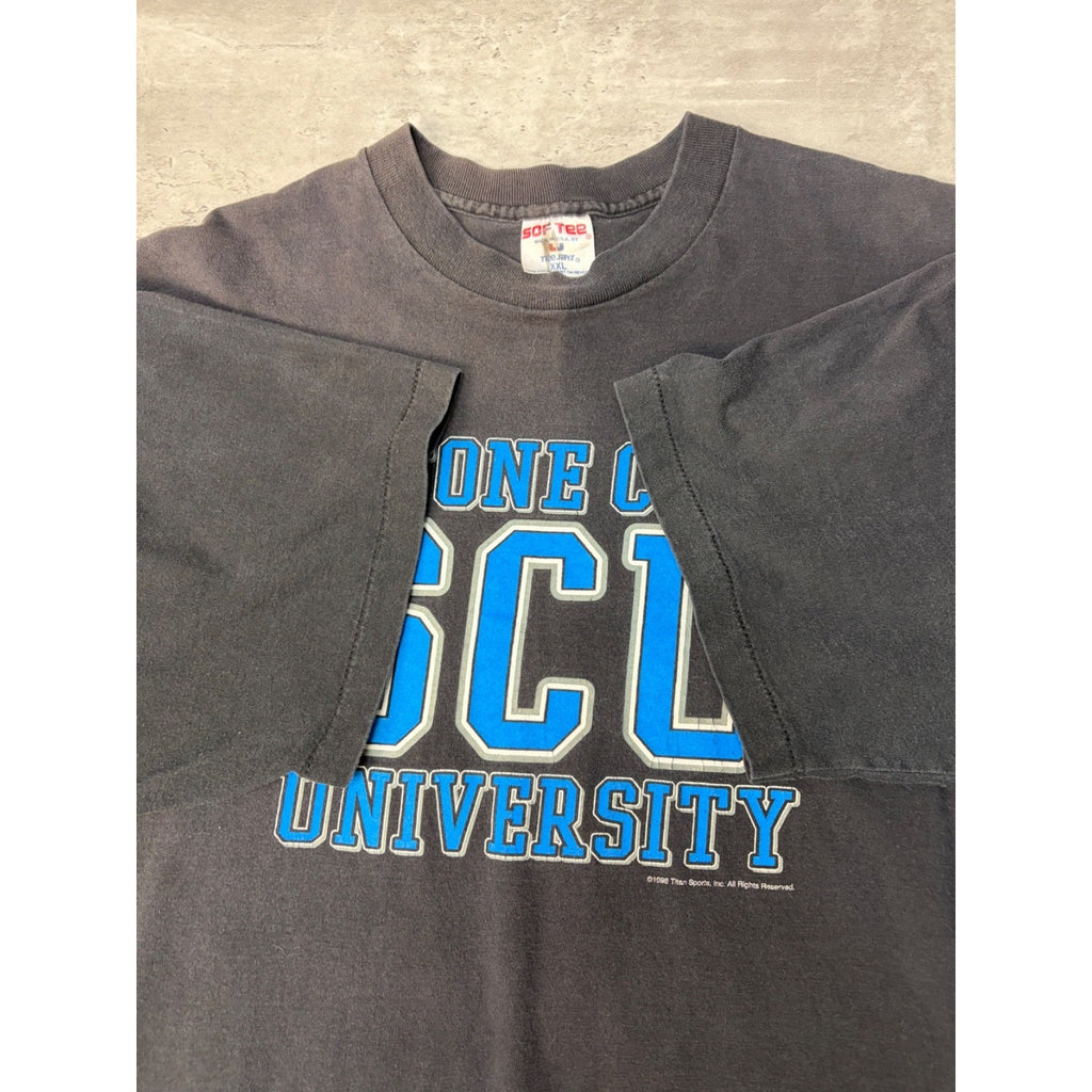 Vintage 1998 WWF Stone Cold University Wrestling Graphic T-Shirt Size 2XL
