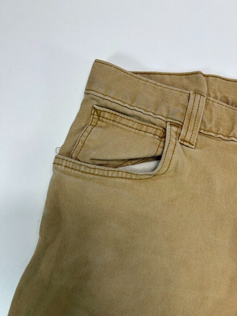 Carhartt Relaxed Fit Canvas Work Wear Five Pocket Pants Pants Size 30W Beige