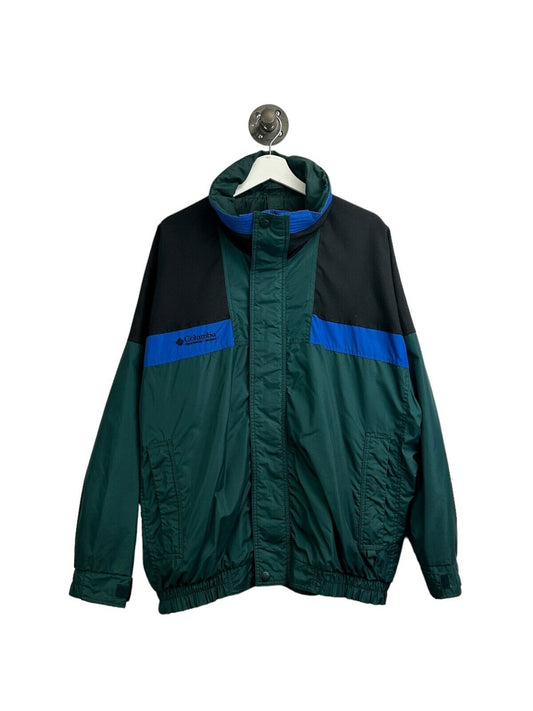 Vintage Columbia Sportswear Nylon Full Zip Windbreaker Jacket Size Large