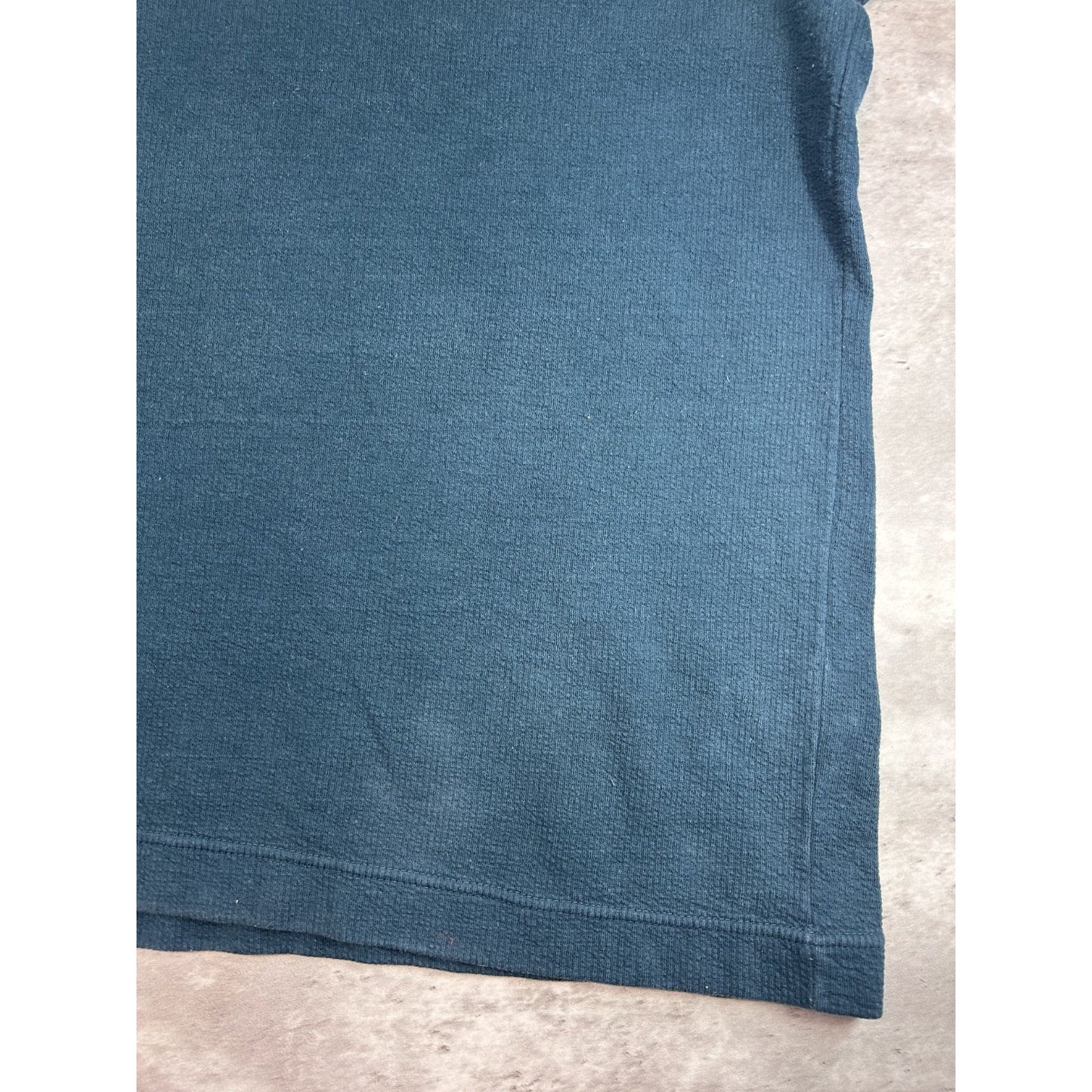 Vintage Harley Davidson Embroidered 1/4 Button Long Sleeve T-Shirt Size XL