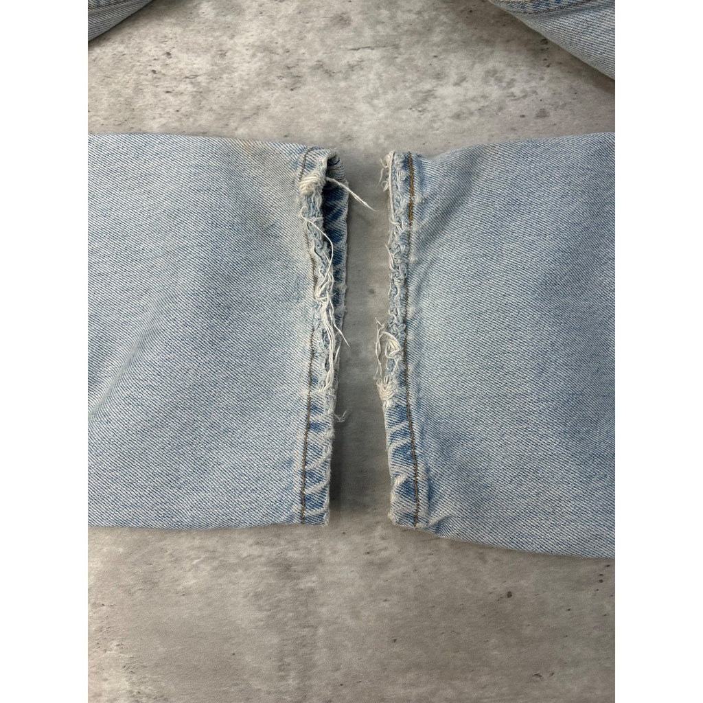 Vintage 90s Women's Levis 512 Slim Fit Red Tab Light Wash Denim Pants Size 36