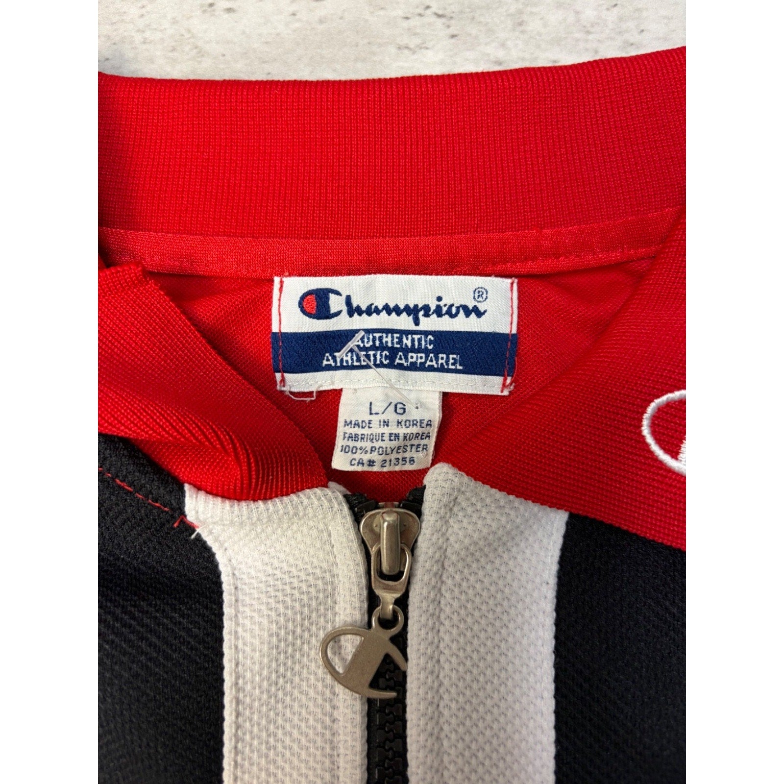 Vintage 90s Chicago Bulls NBA Full Zip Collared Warm Up Jersey Size Large