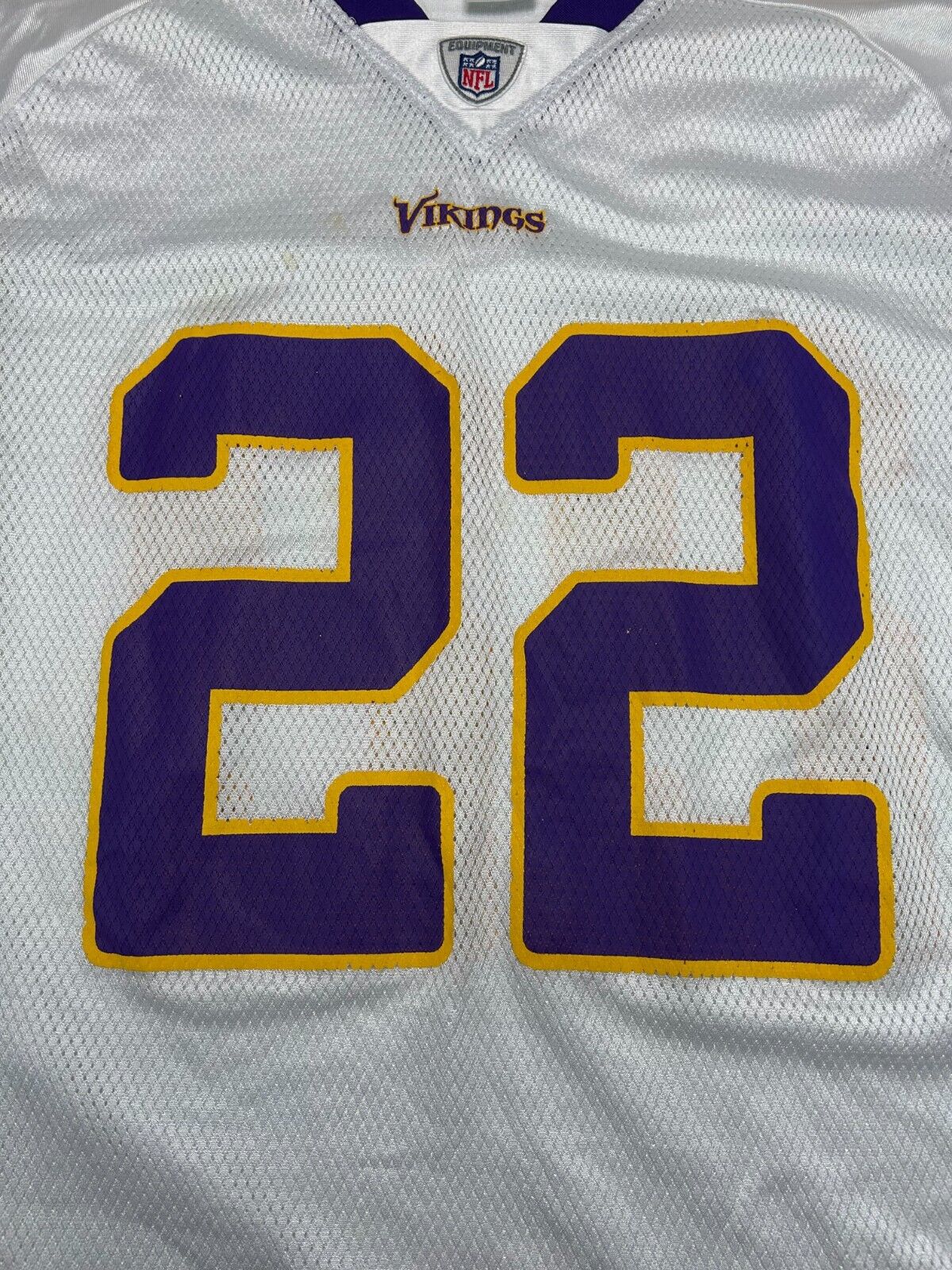 Minnesota Vikings NFL #22 Rau Reebok Football Jersey Size Large White