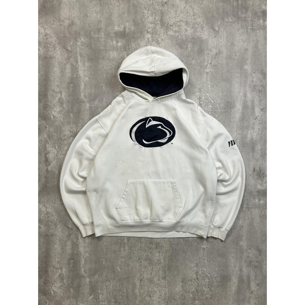 Vintage Penn State Nittany Lions NCAA Embroidered Hooded Sweatshirt Size 2XL