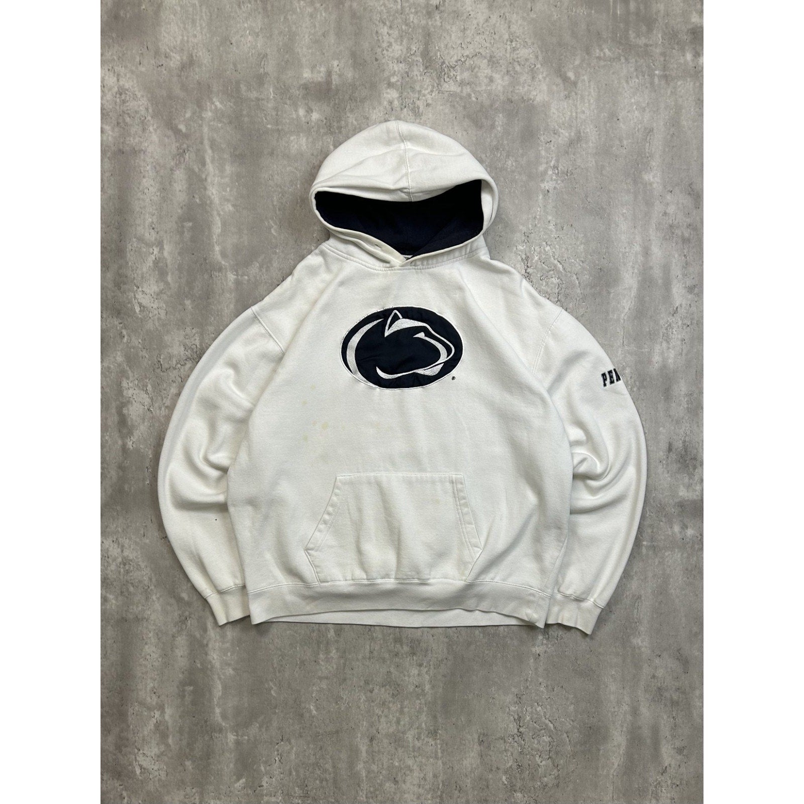 Vintage Penn State Nittany Lions NCAA Embroidered Hooded Sweatshirt Size 2XL