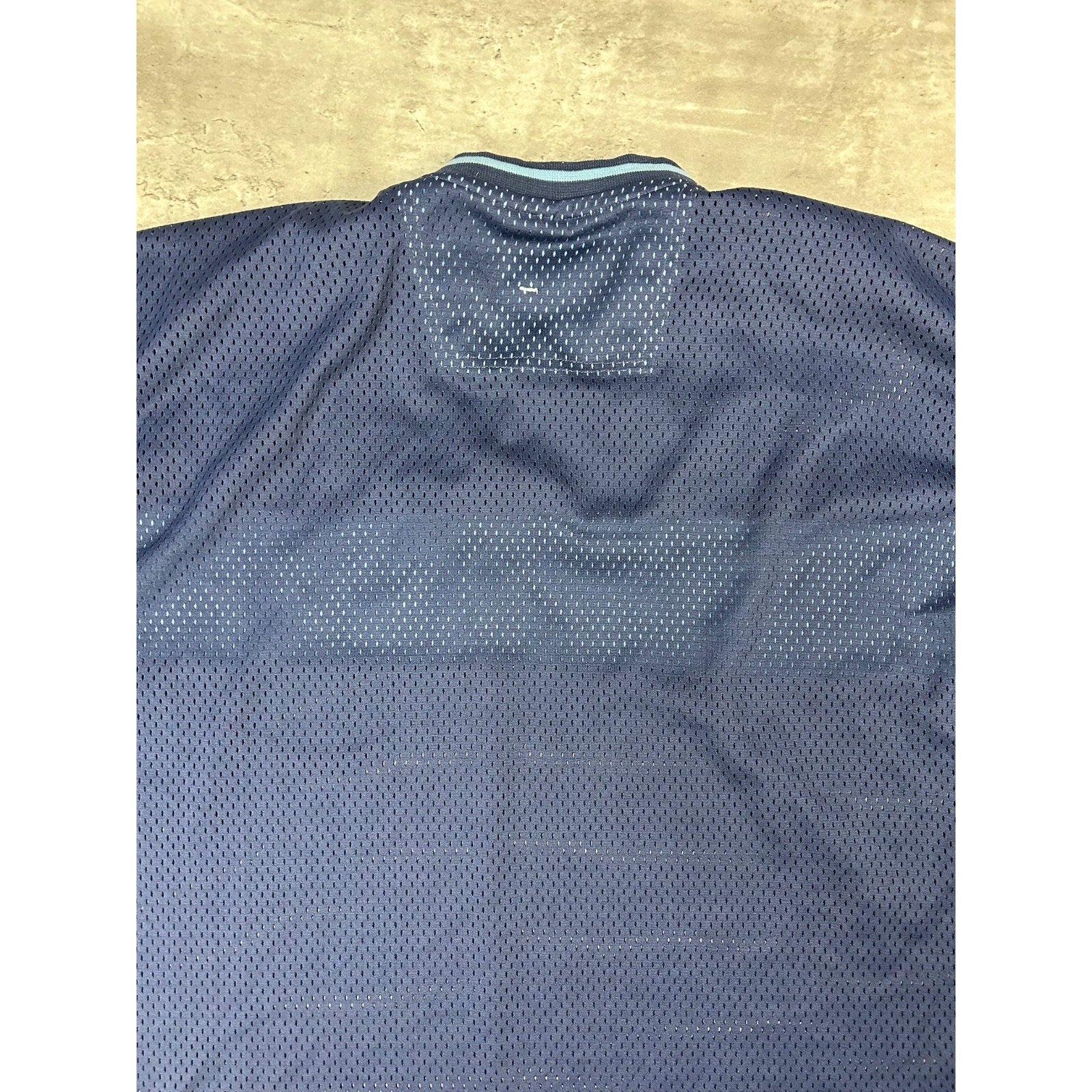 Vintage Y2K Southpole Two Tone Spellout Football Jersey Size XL Blue