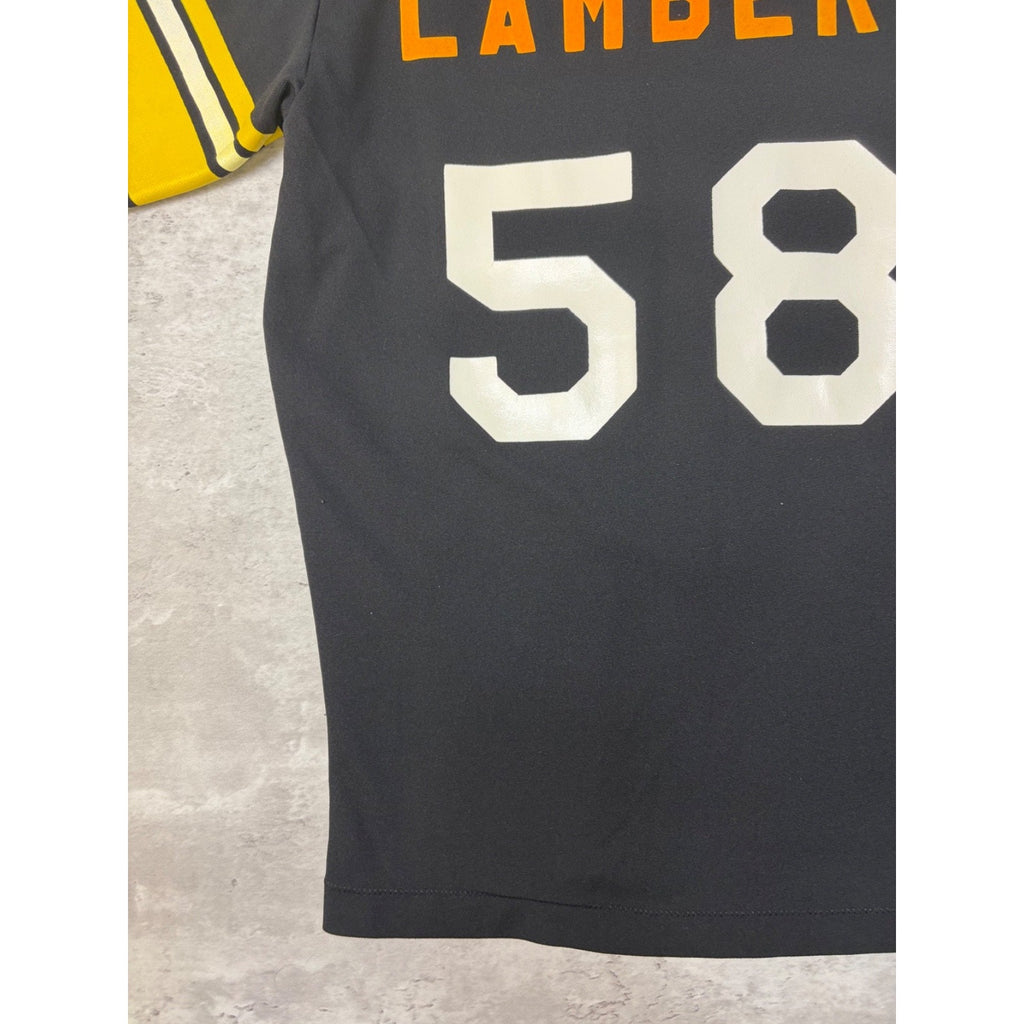 VTG 1970s Jack Lambert #58 Pittsburgh Steelers NFL Rawlings Jersey Size Small