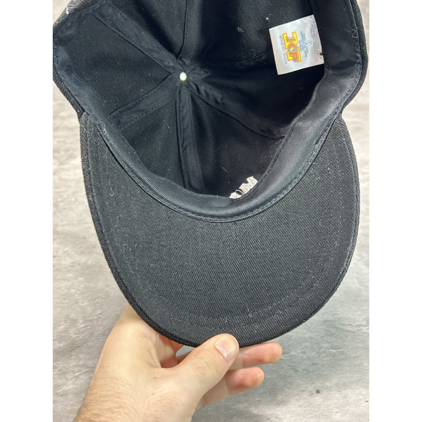 Vintage 90s Maximum Video Embroidered Spellout Strapback Hat OSFA Black
