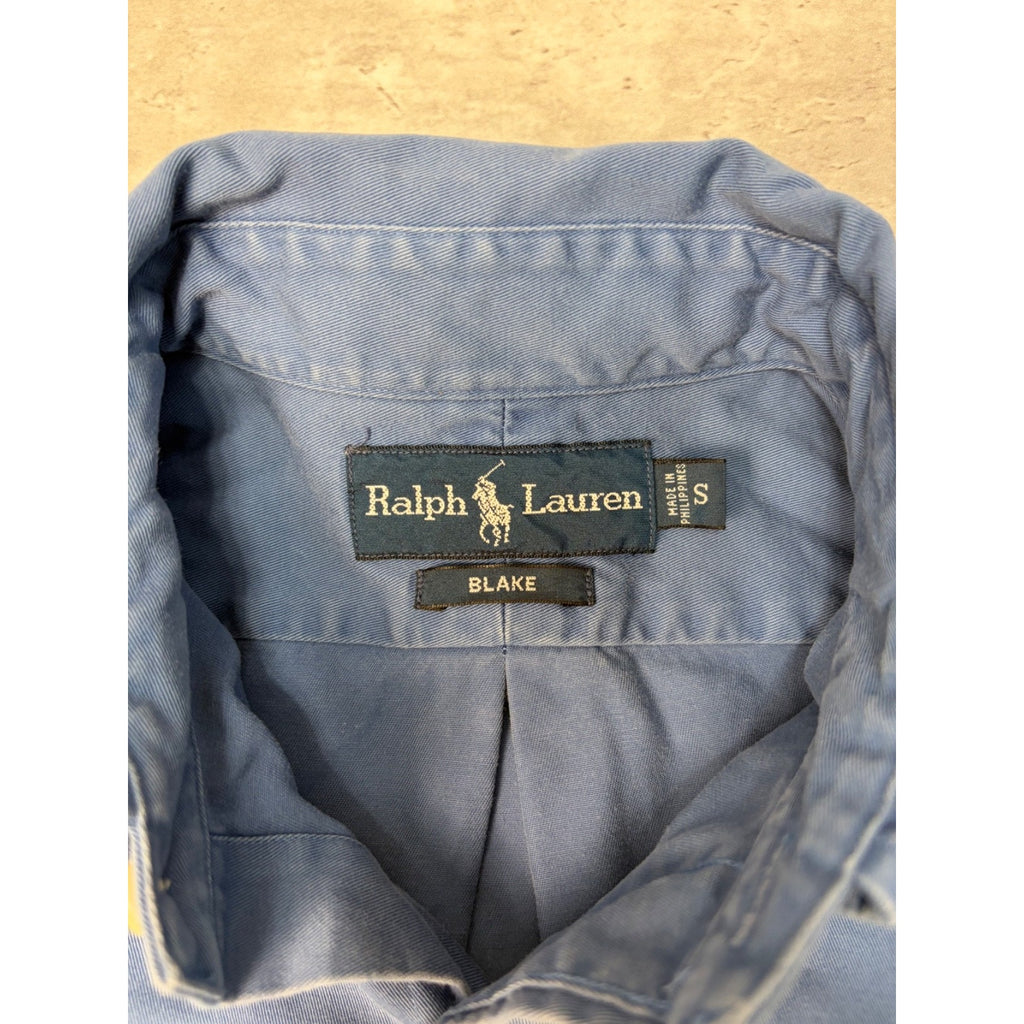 Vintage Polo Ralph Lauren Embroidered Pony Long Sleeve Button Up Shirt Sz Small