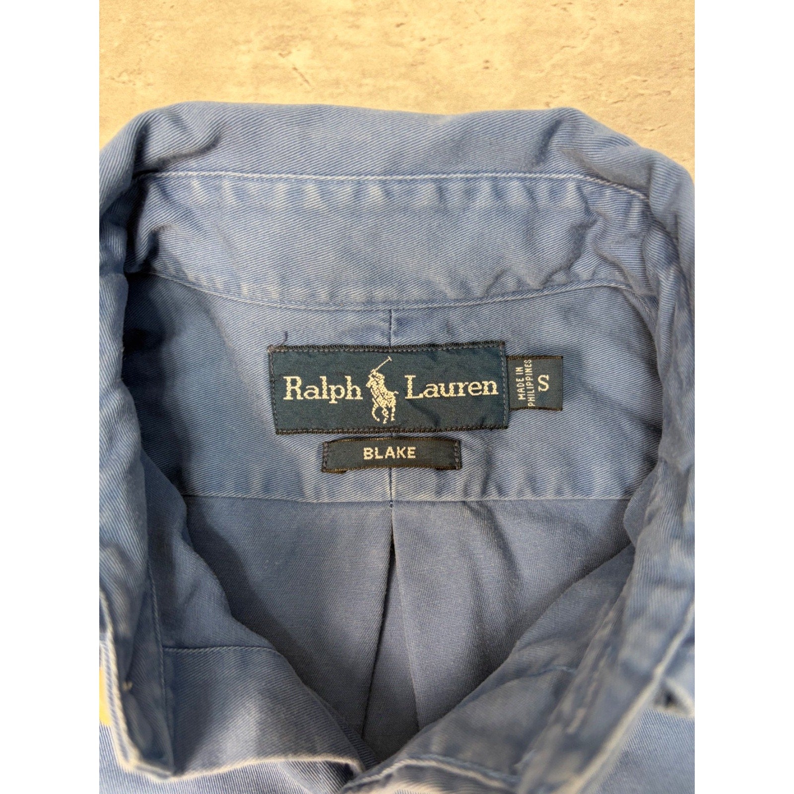 Vintage Polo Ralph Lauren Embroidered Pony Long Sleeve Button Up Shirt Sz Small