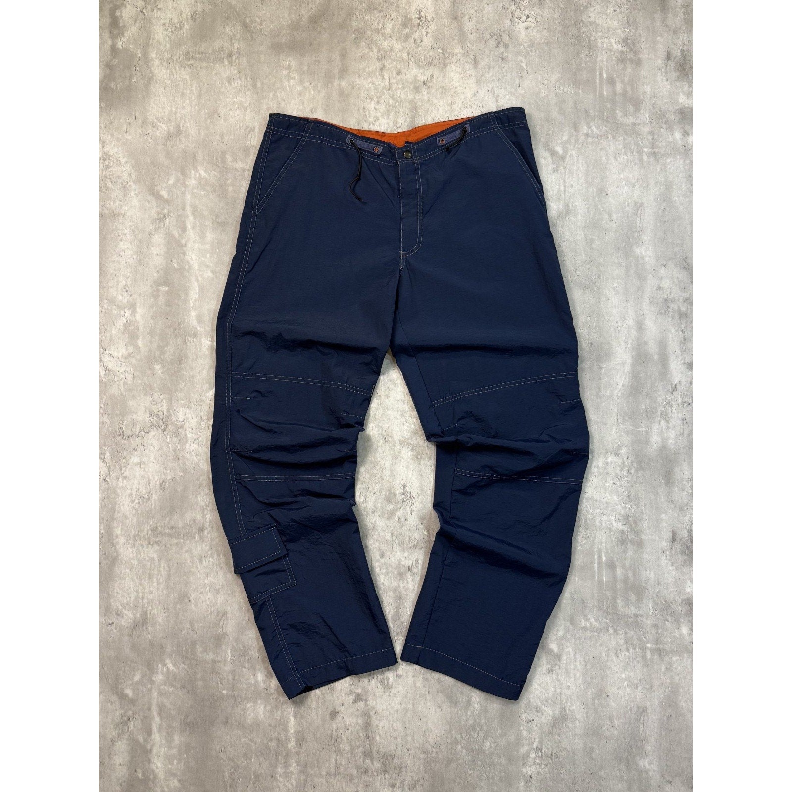 Vintage B.U.M Equipment Multi Pocket Nylon Cargo Track Pants Size Small