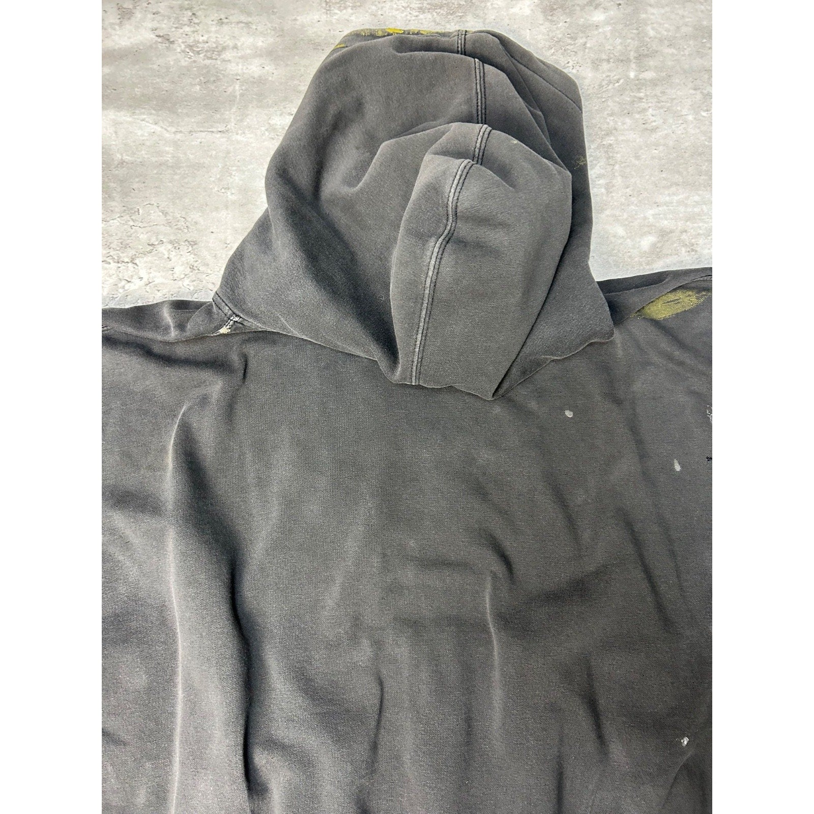 Vintage Harley Davidson Distressed Embroidered Logo Hooded Sweatshirt Size Large