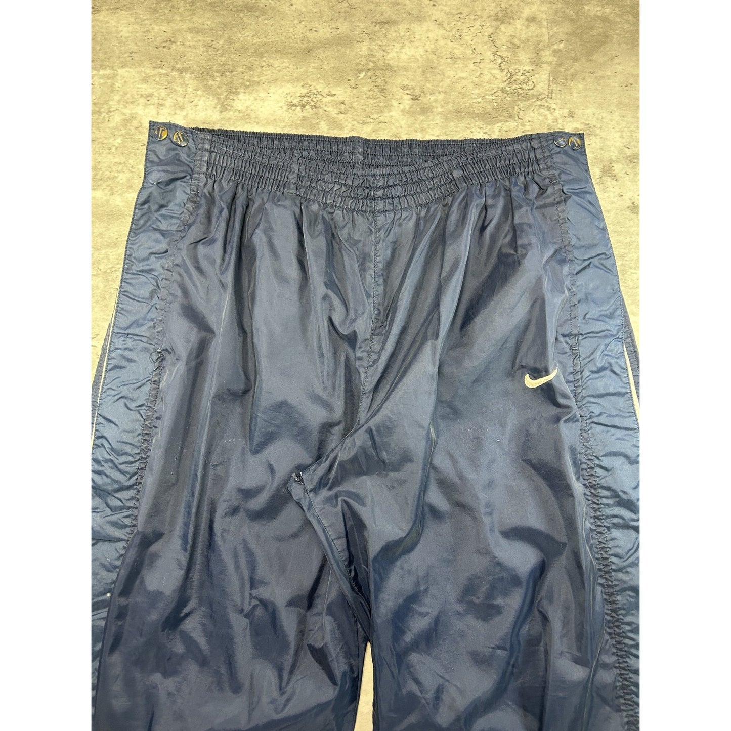 Vintage 90s Nike Embroidered Swoosh Nylon Track Pants Size XL