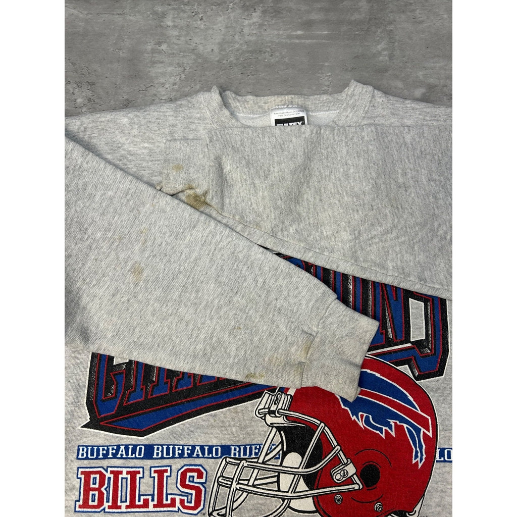 Vintage 1995 Buffalo Bills NFL AFC Eastern Champs Graphic Sweatshirt Size Medium