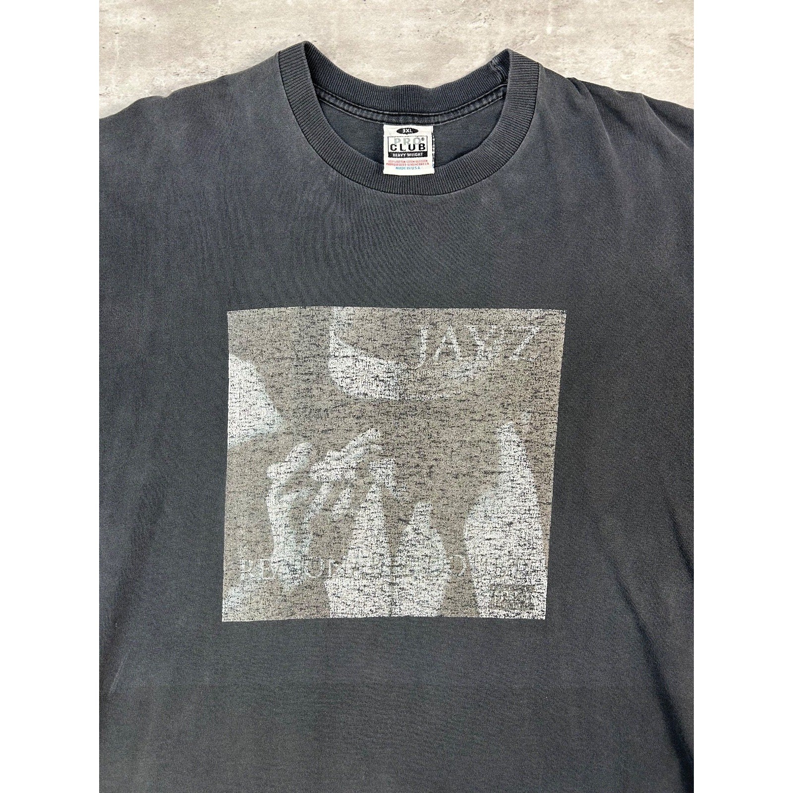 Vintage 90s Jay-Z Reasonable Doubt Rap Album Promo Graphic T-Shirt Size 3XL