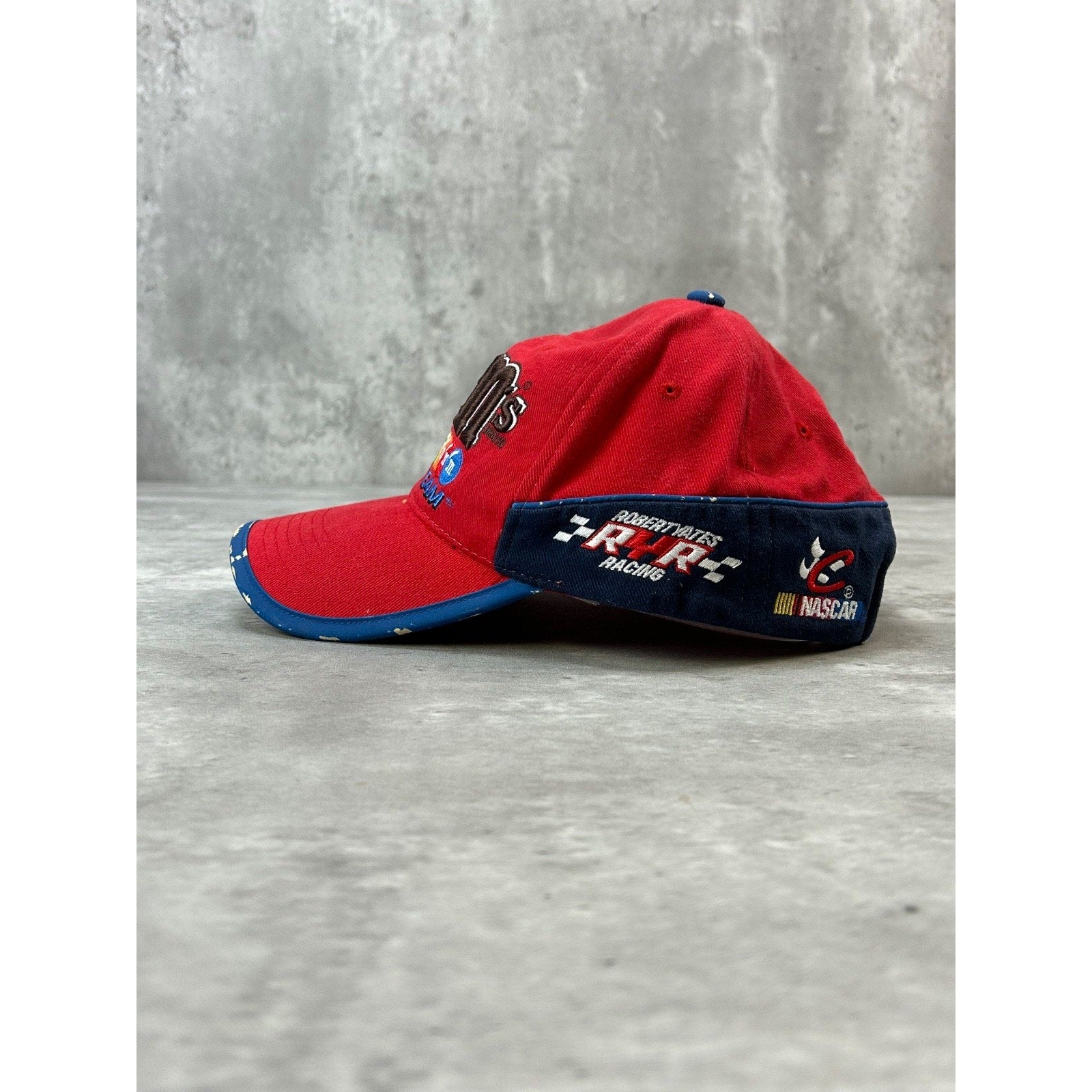 Vintage M&M Racing Team Embroidered Spellout Nascar Strapback Hat OSFA