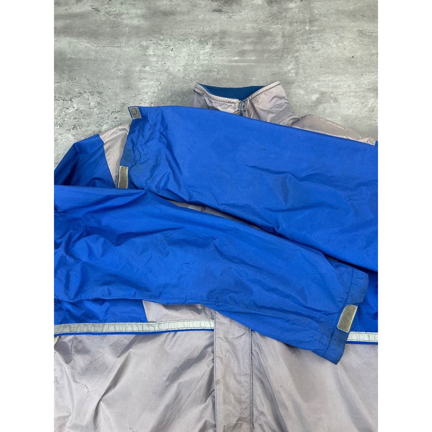 Vintage 80s/90s Nike Two Tone Full Zip Nylon Windbreaker Jacket Size Medium