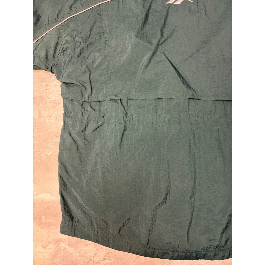 Vintage 90s Reebok Embroidered Logo Nylon Windbreaker Jacket Size Medium