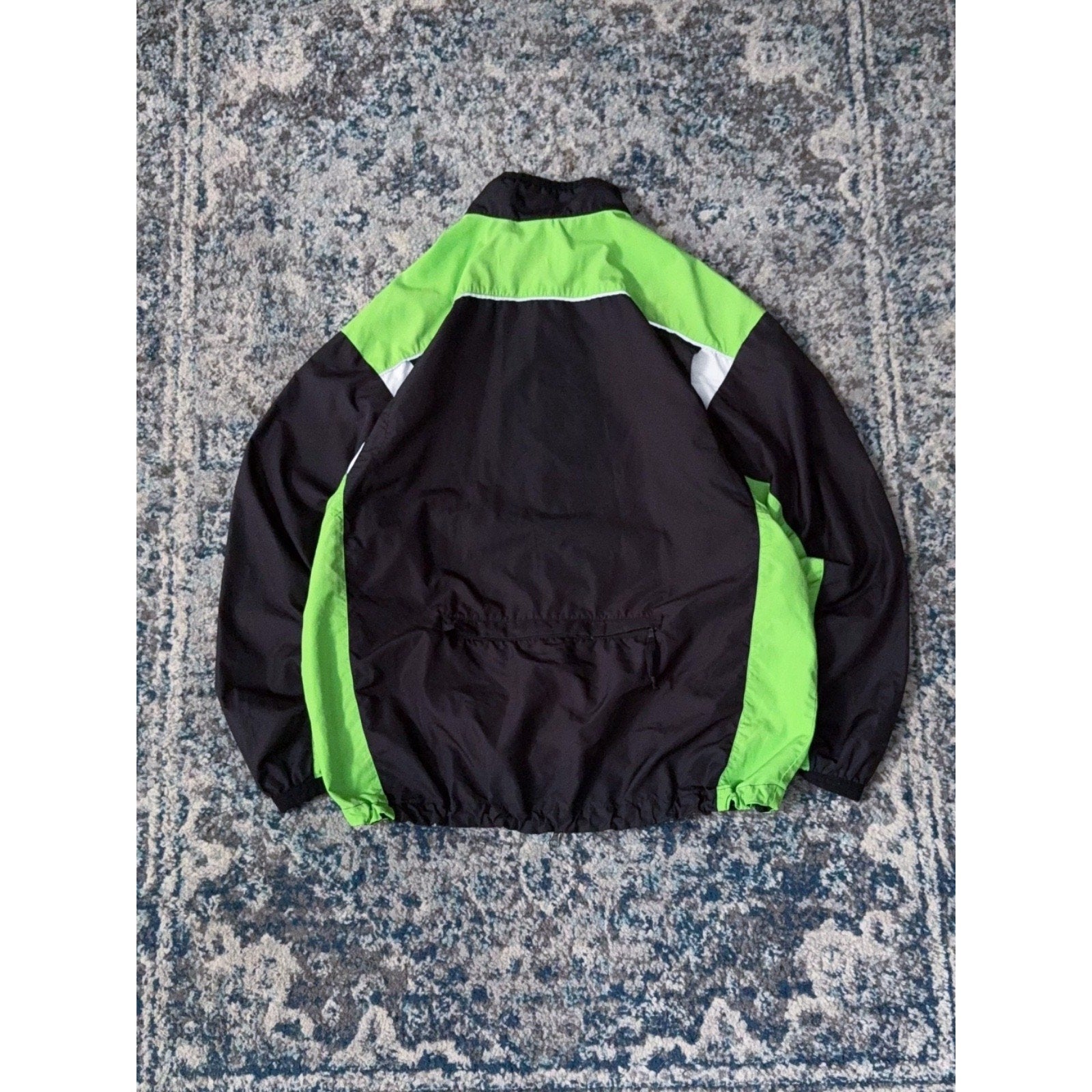 Vintage Nike Embroidered Mini Swoosh Full Zip Windbreaker Jacket Size Large