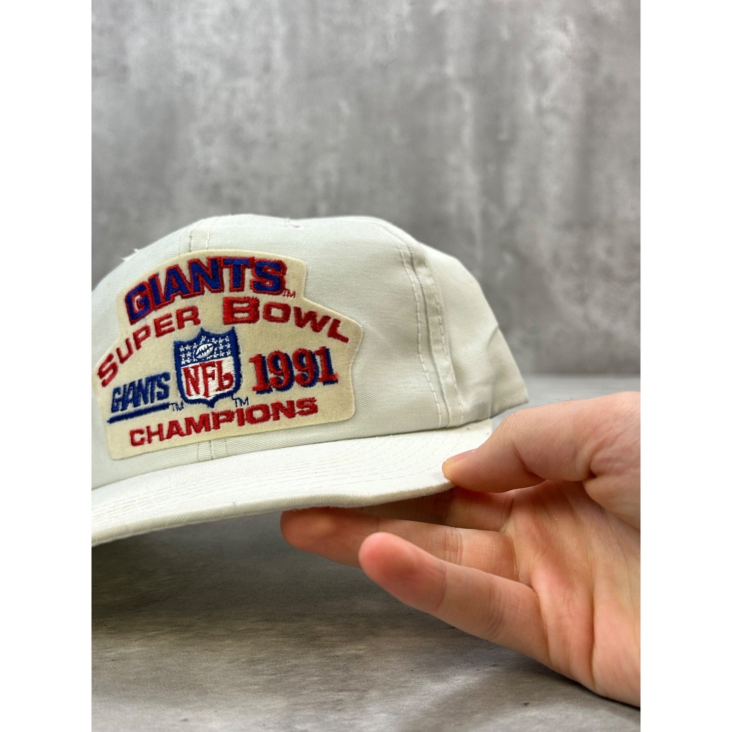 Vintage 1991 New York Giants NFL Super Bowl Champs Snapback Hat OSFA