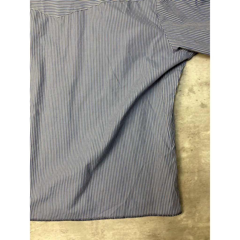 Vintage 90s Rock Creek Ranch Pearl Snap Striped Cropped Button Up Shirt Size XL