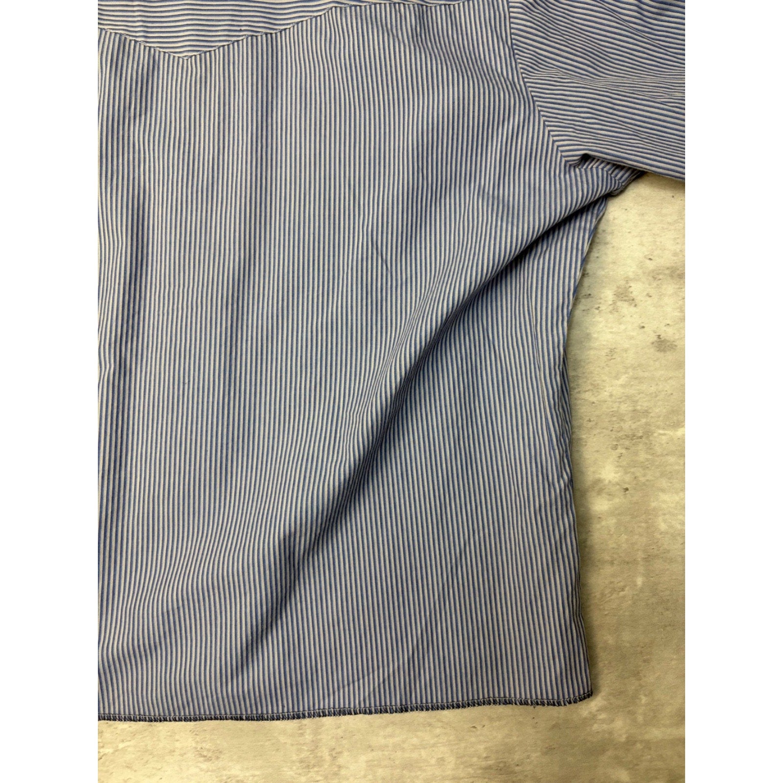 Vintage 90s Rock Creek Ranch Pearl Snap Striped Cropped Button Up Shirt Size XL