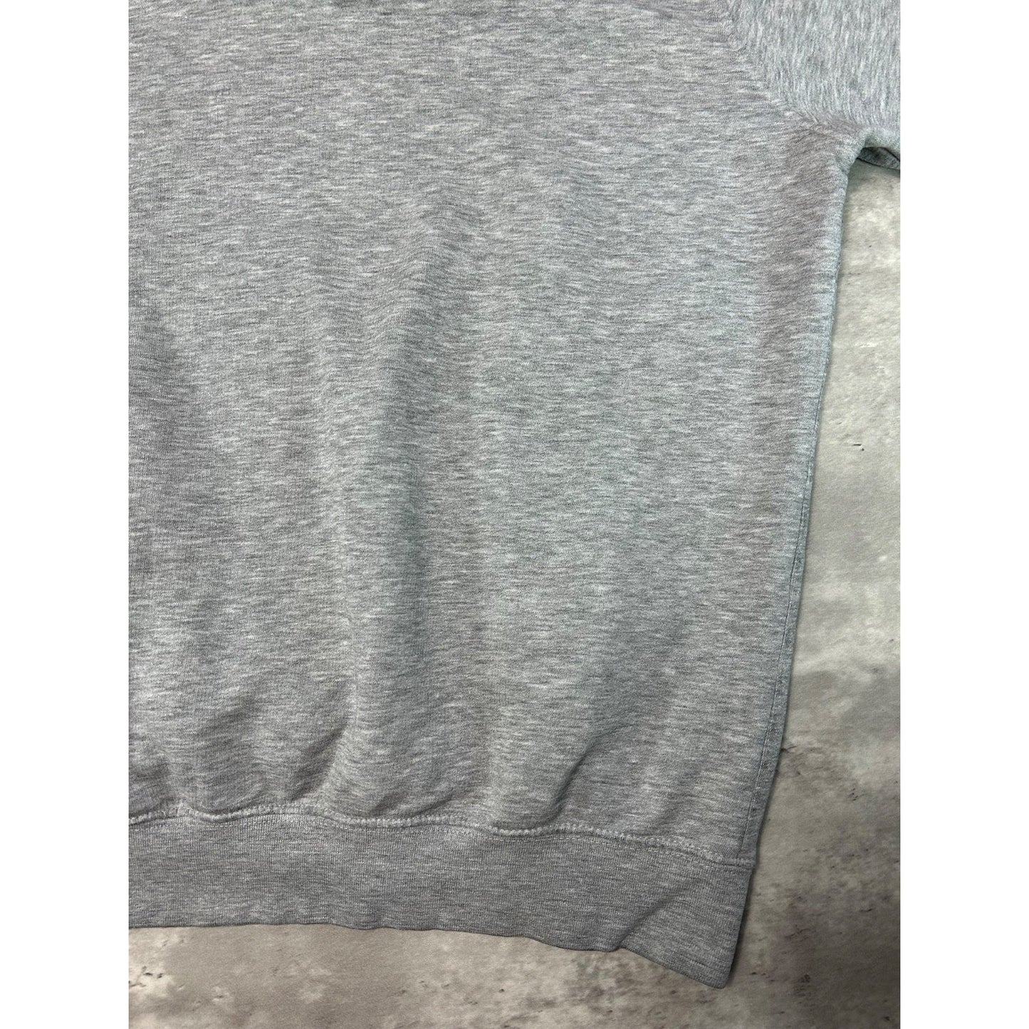 Vintage 2000s Nike Embroidered Mini Swoosh Hooded Sweatshirt Size Large Gray