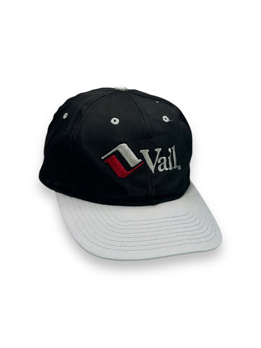 Vintage Vail Colorado Skiing Embroidered Spellout Snapback Hat OSFA