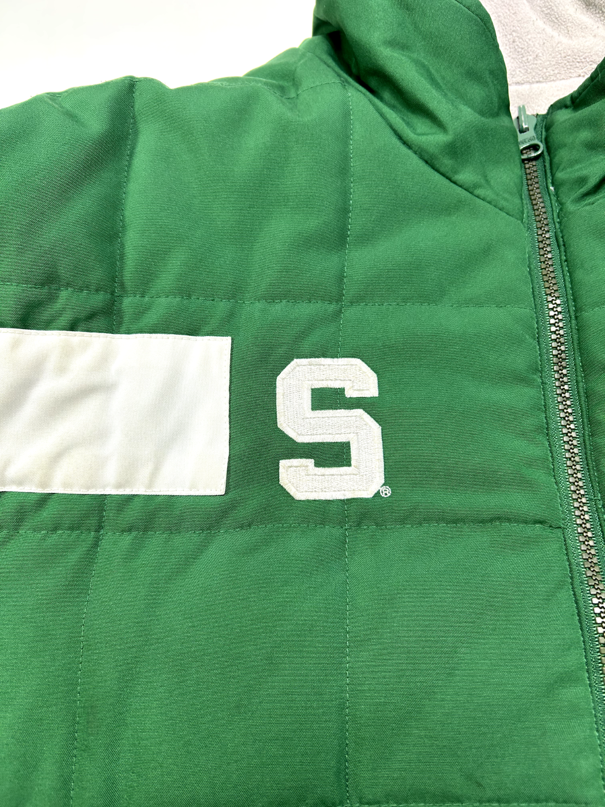 Vintage Michigan State Spartans NCAA Nike Reversible Quilted Jacket Size Small