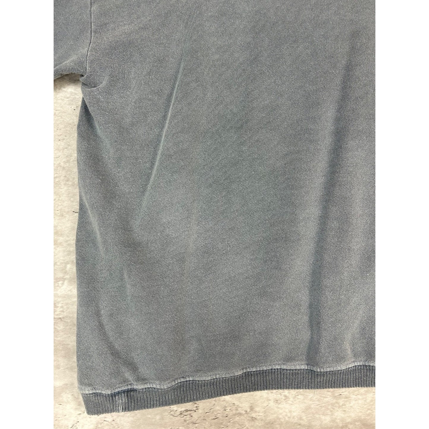 Vintage BUM Equipment Embroidered Spellout Sweatshirt Size Large Gray