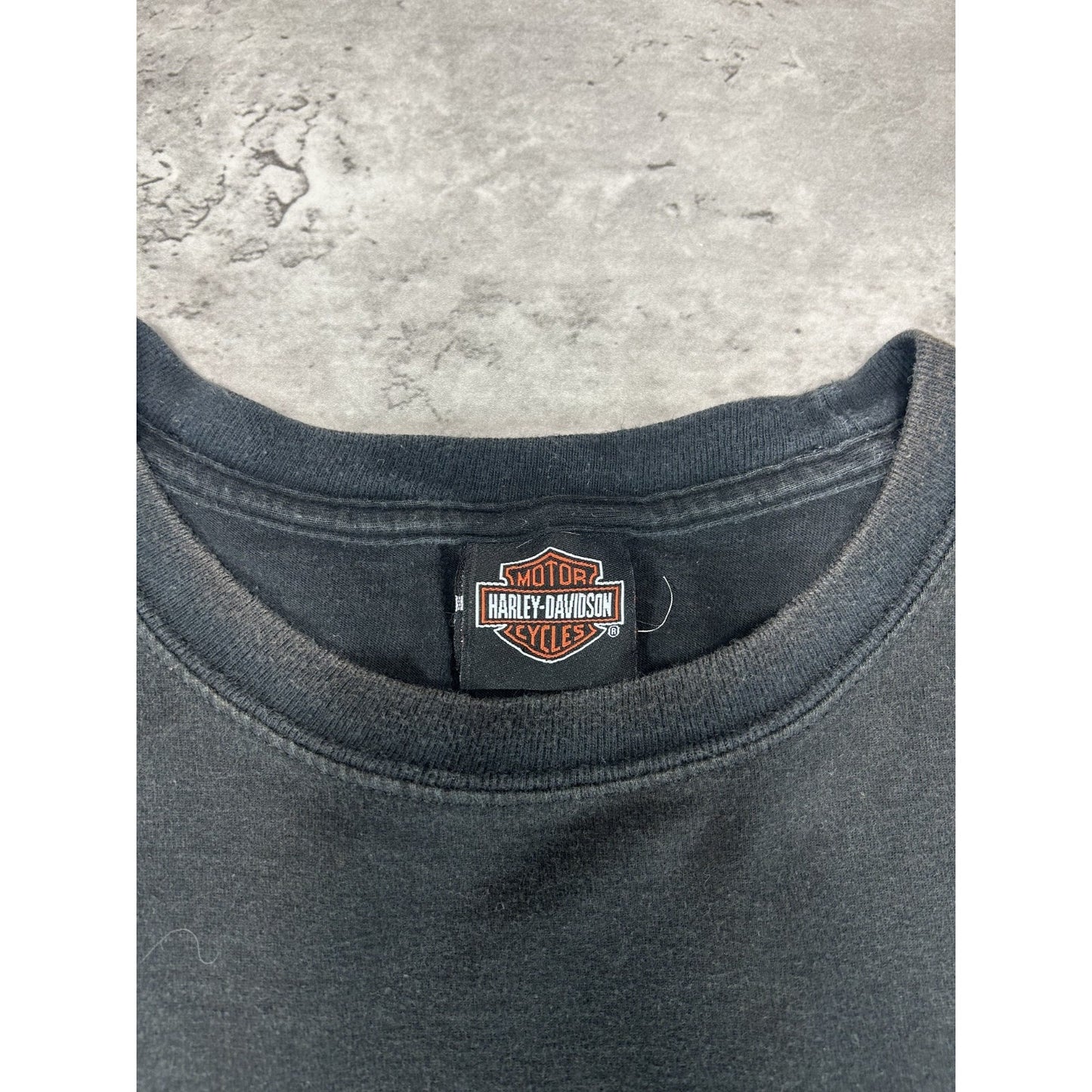 Harley Davidson I Got Mine At Powder Keg Spellout Graphic T-Shirt Size Large