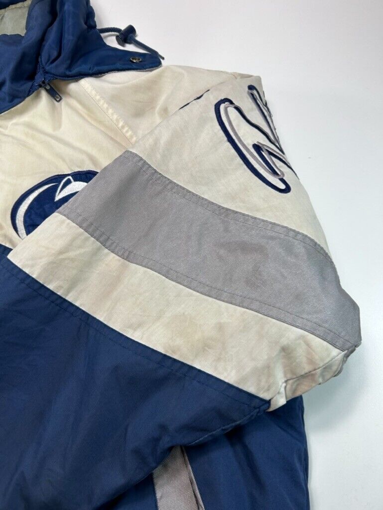 Vintage 90s Penn State NCAA Embroidered Insulated Full Zip Jacket Size Small