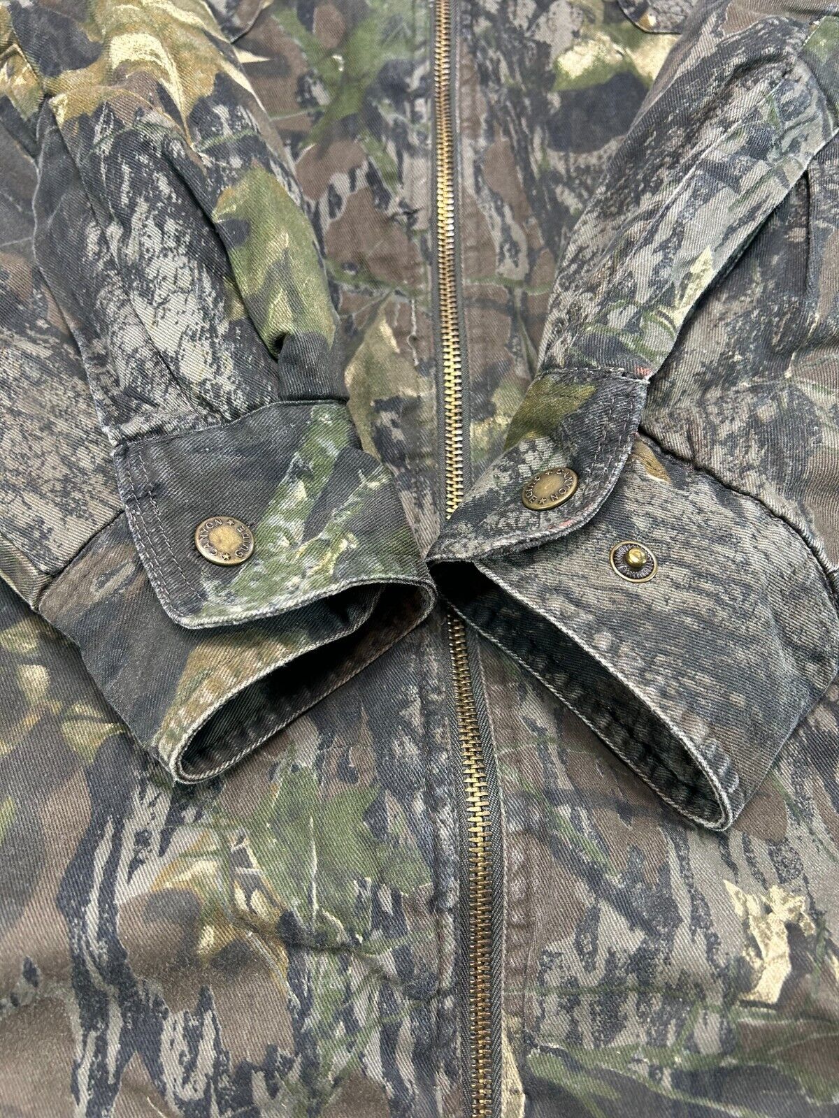 Canyon Guide Outfitters Tree Camo Insulated Full Zip Hunting Jacket Size XL